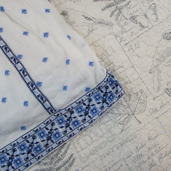 EUC Joie Magali Embroidered Cotton Gauze Lined Tank Top Boho Coastal Sz M - Picture 8 of 8